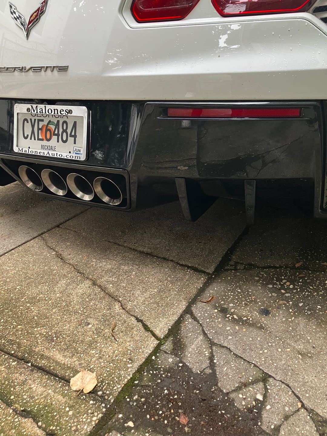 Customer photo review of Corvette C7 Rear Bumper Diffuser Fins