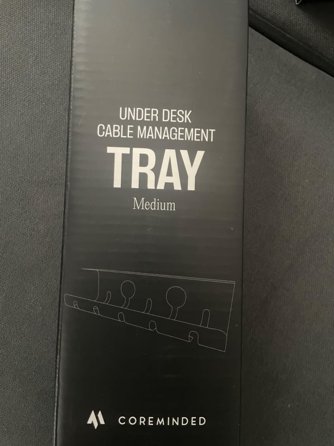 Customer photo review of Under Desk Cable Tray