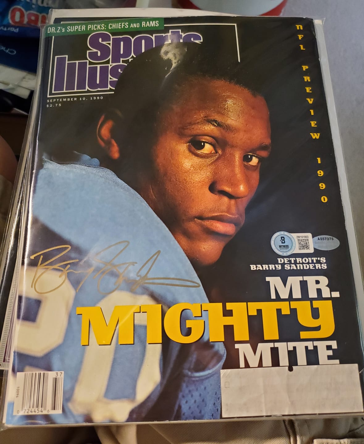 Customer photo review of Barry Sanders Autograph Signing