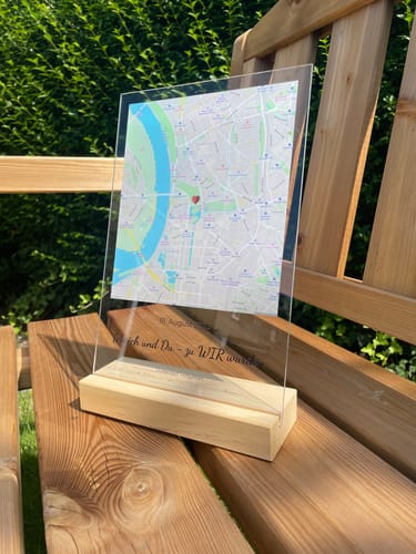 Kundenbewertung mit Foto zu "Unser Ereignis" - Personalisierte Acryltafel