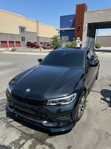 Customer photo review of Fit 2019-2022 BMW 3 Series G20 M Style  Side Skirts (Carbon Fiber Print)