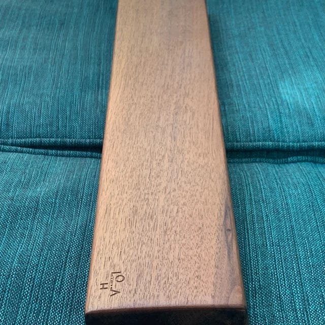 Customer photo review of American Black Walnut Keyboard Palm Rest