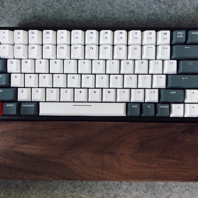 Customer photo review of American Black Walnut Keyboard Palm Rest