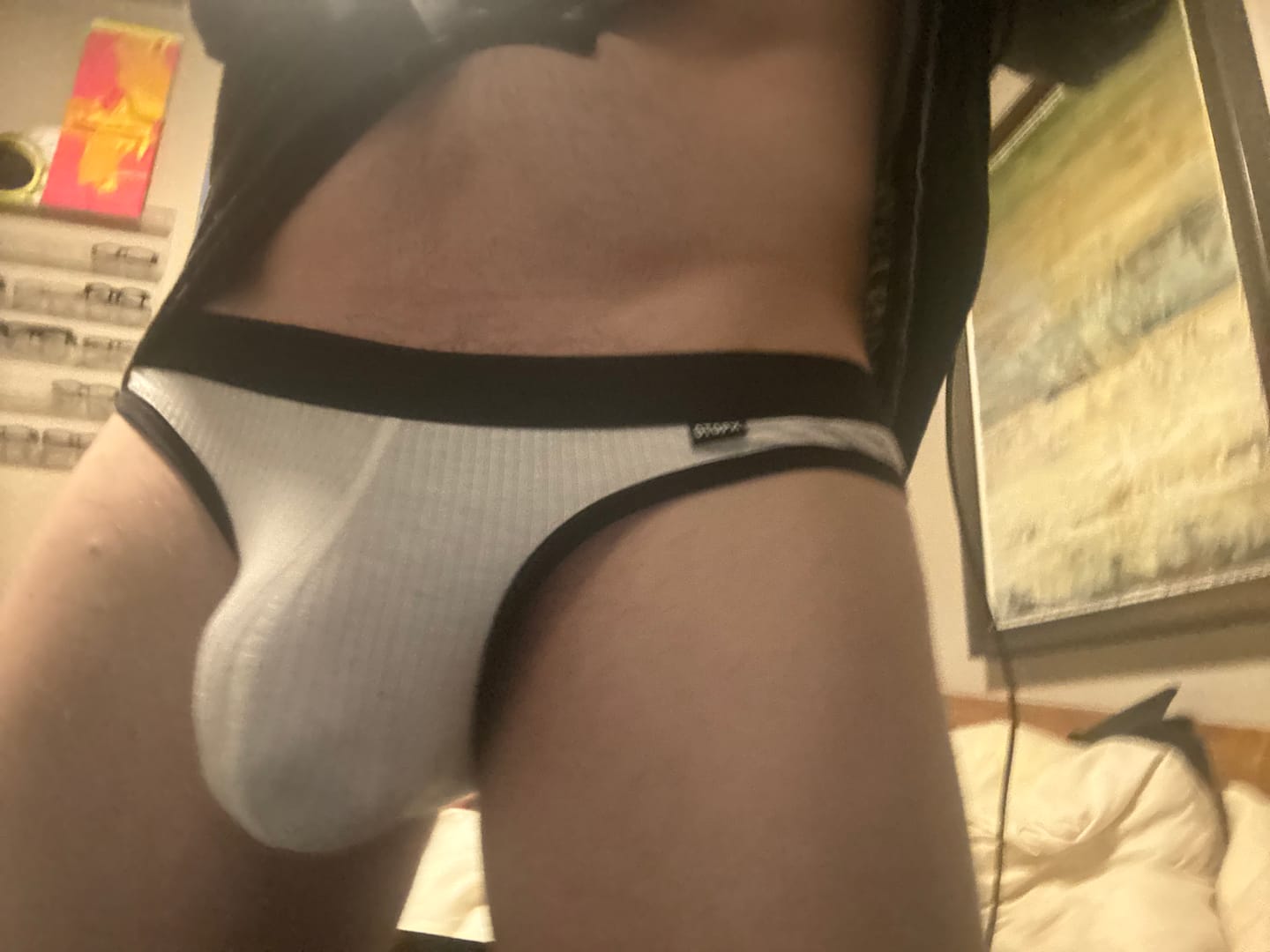 Customer photo review of 3 Pack Low Rise Soft Briefs With Support Pouch