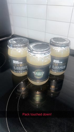 Customer photo review of St Lucia Gold Sea Moss Gel Trio