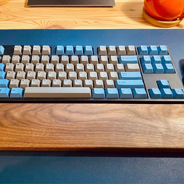 Customer photo review of American Black Walnut Keyboard Palm Rest