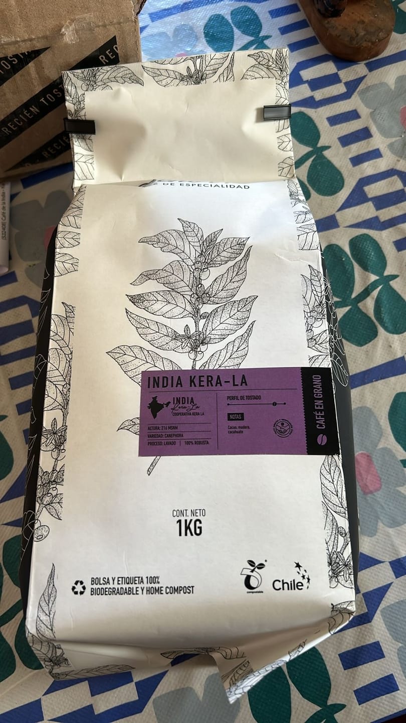 Customer photo review of Café de especialidad de la India | Kera La Bolsa 1 KG