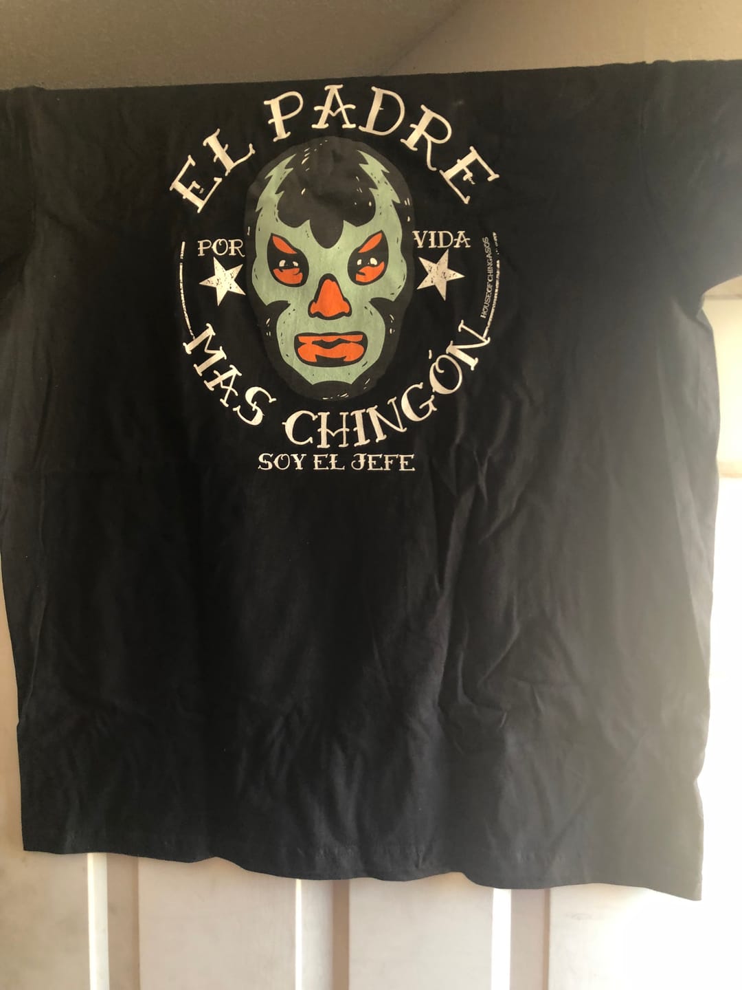 Customer photo review of El Padre Mas Chingon OG T-Shirt