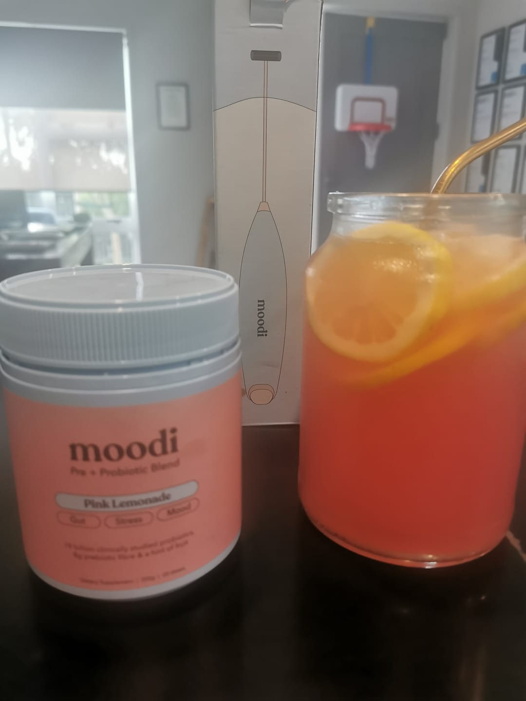 Customer photo review of Golden Reusable Straw Set