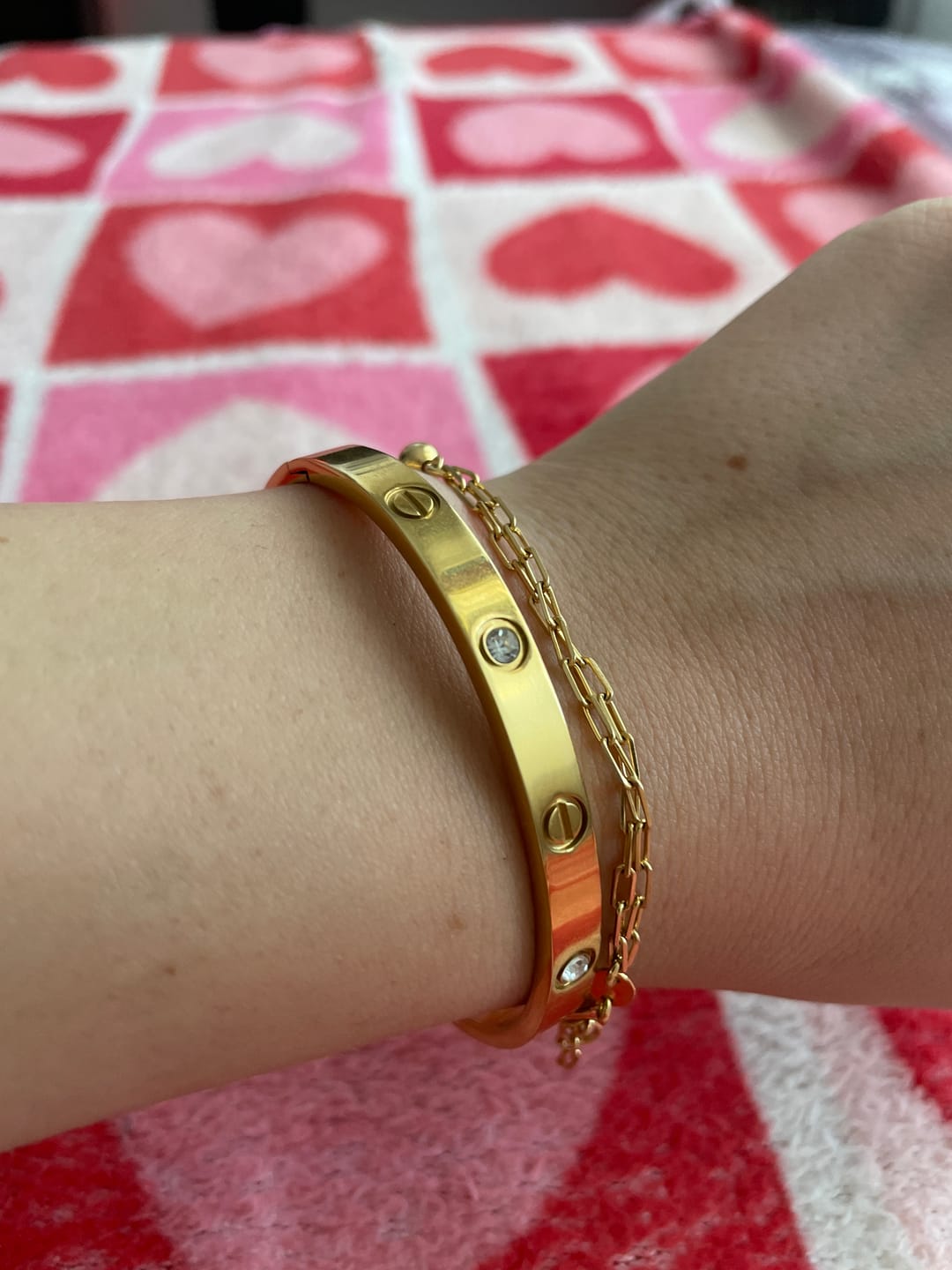 Customer photo review of Inel Crystals - Gold