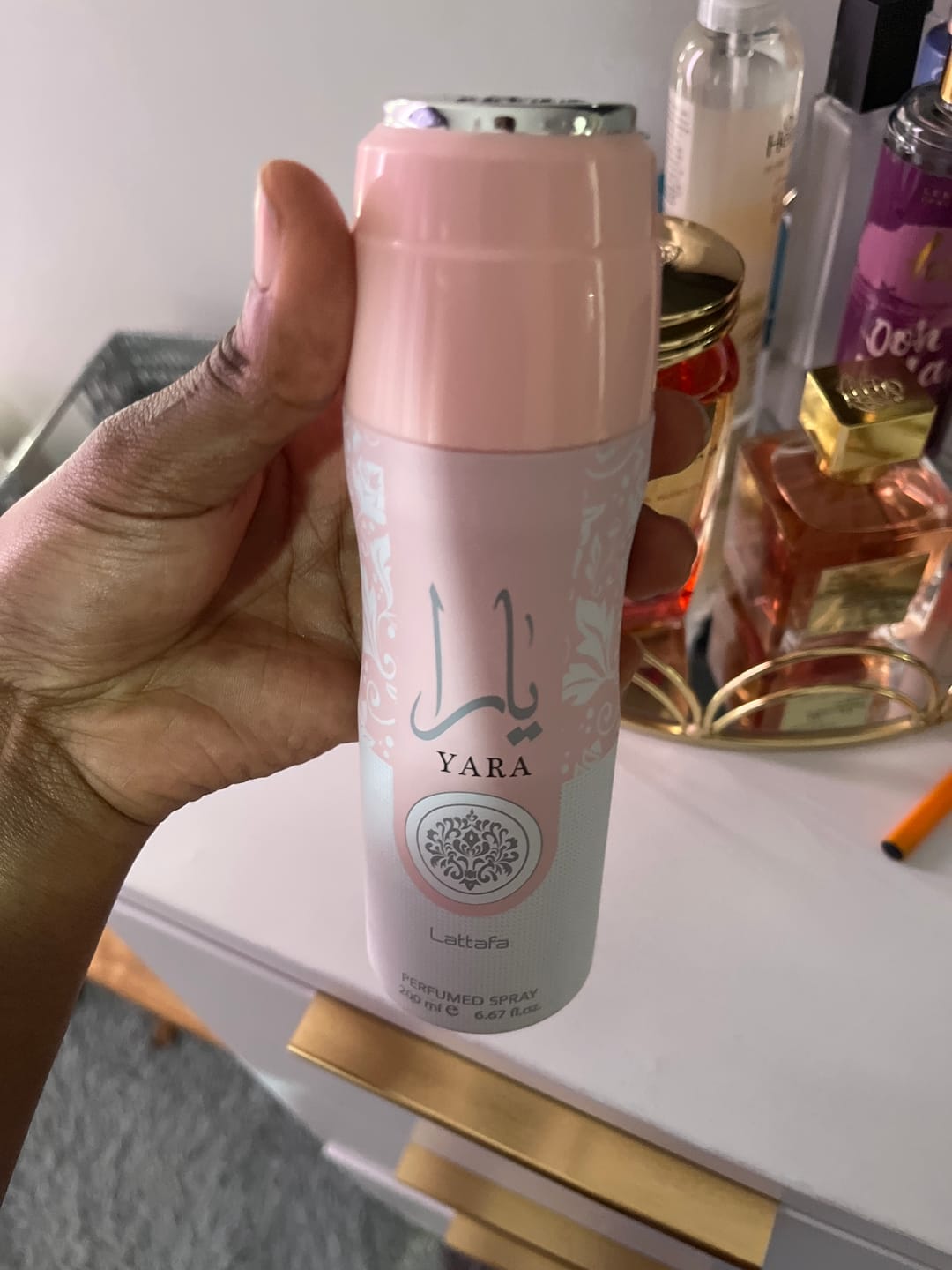 Customer photo review of Yara Lattafa Perfumed Body Spray 200ml
