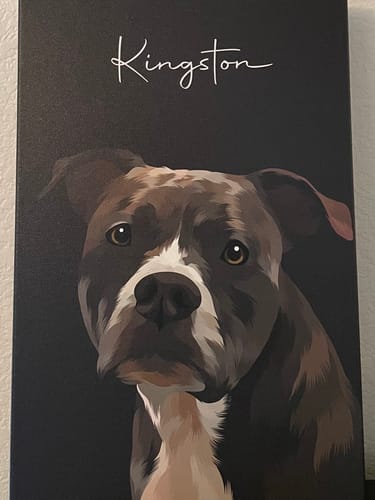 Customer photo review of Pet Art Canvas Wrap