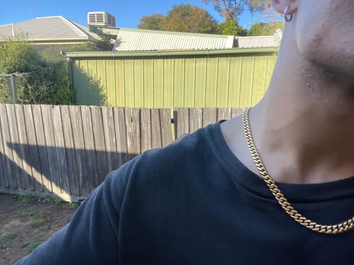 Customer photo review of Cuban Chain (Gold) 8mm