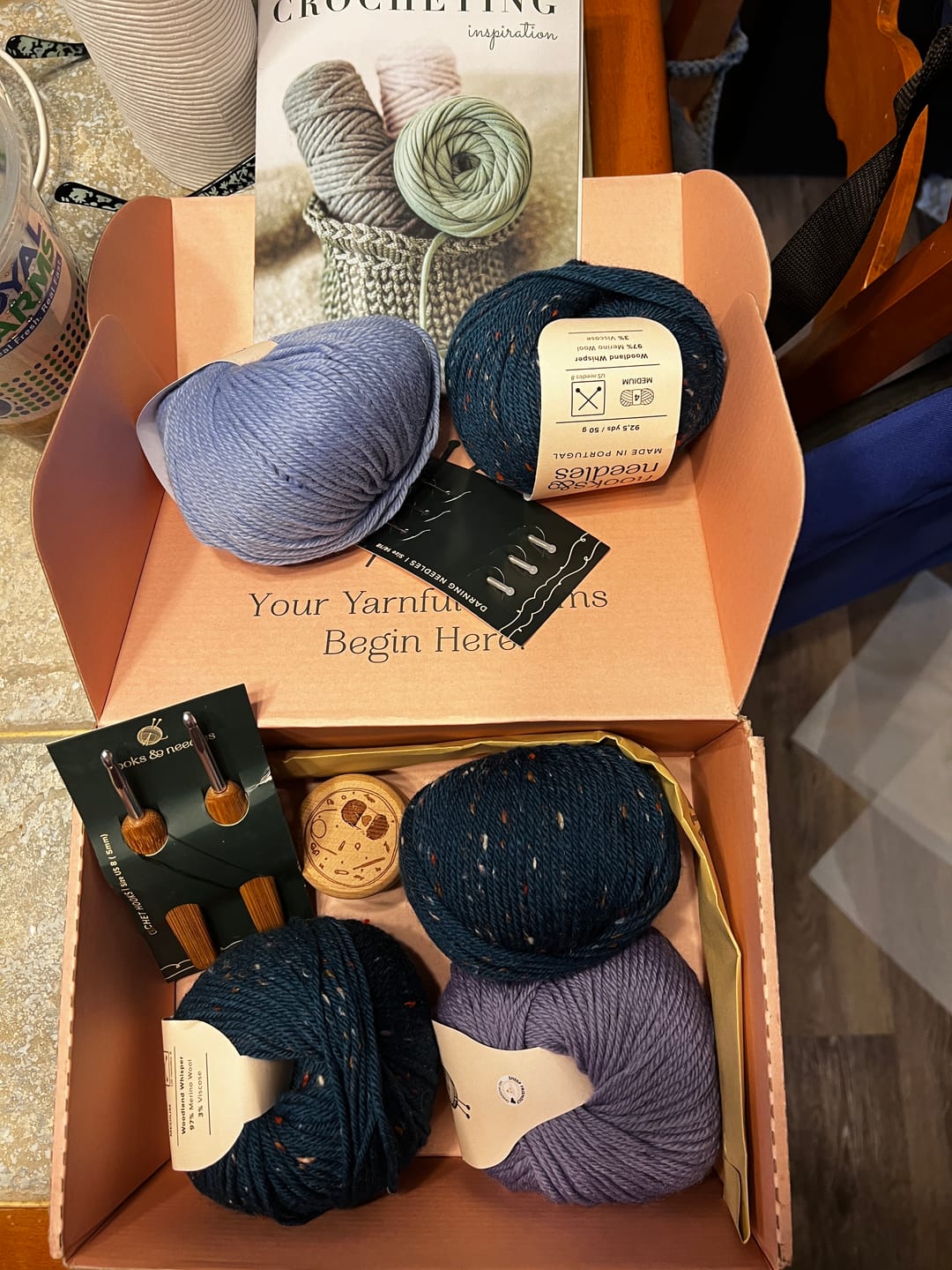 Customer photo review of Extra 2 Mystery Balls of Yarn