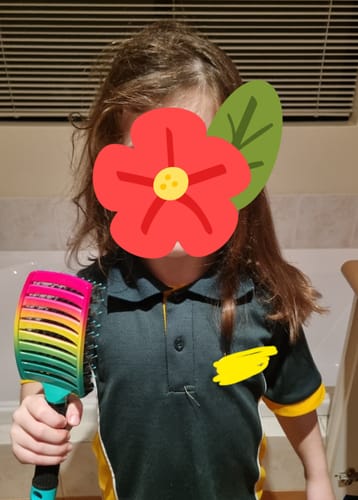 Customer photo review of My Sensory Space Detangling Hairbrush