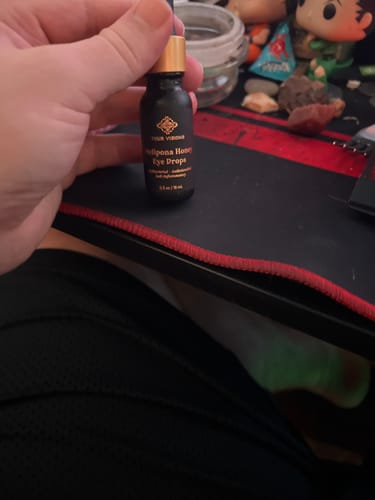 Customer photo review of Melipona Honey Eyedrops