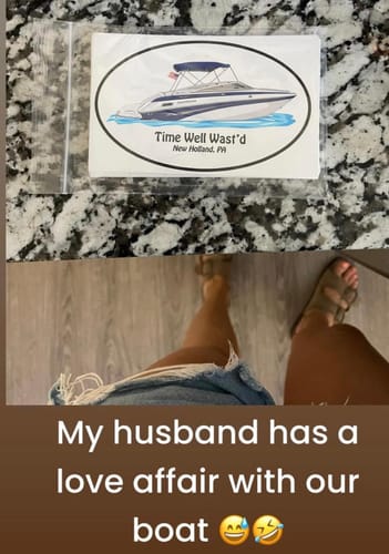 Customer photo review of Custom Digital Boat Artwork