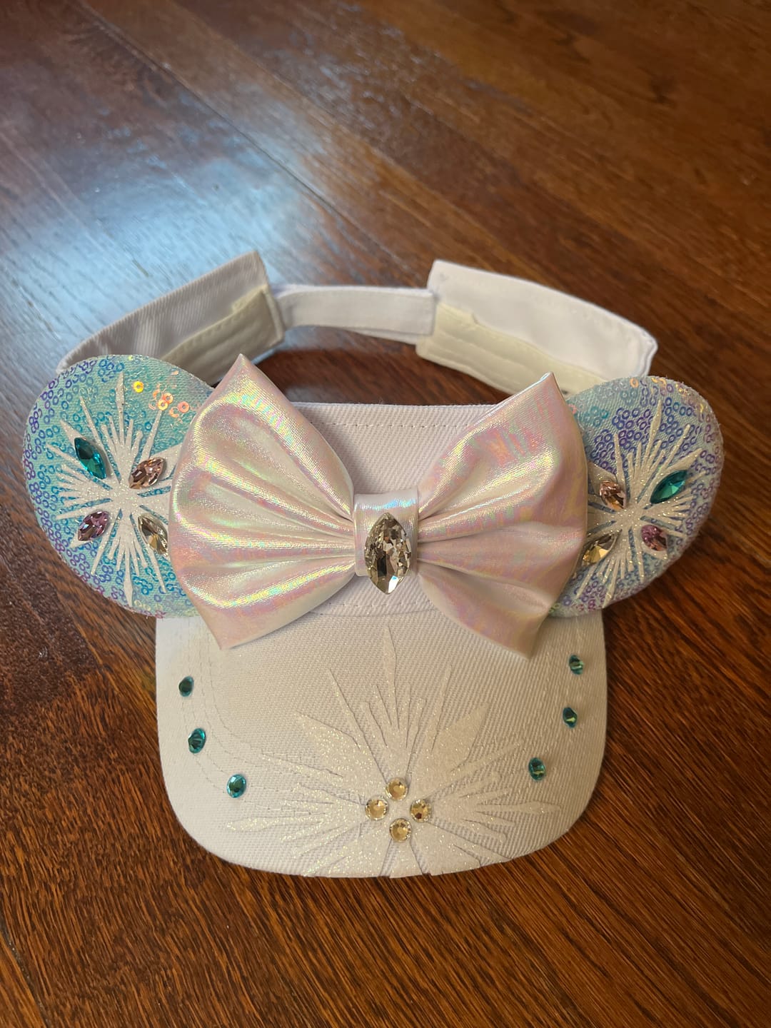 Customer photo review of Elsa Mickey Visor