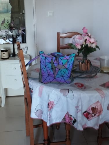 Customer photo review of Sac à Dos Holographique | Perle