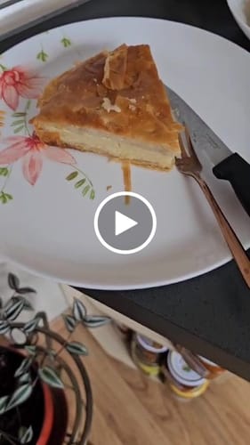 Customer video review of Traditional Galaktoboureko – Custard Phyllo Pie (approx. 1200g)