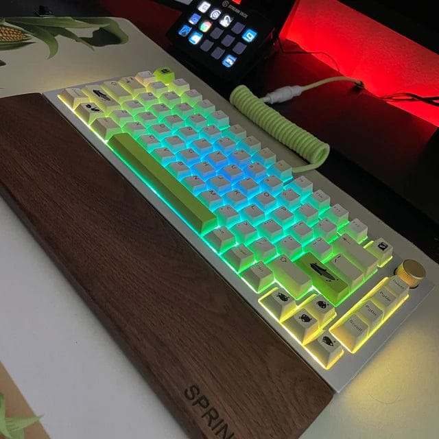 Customer photo review of American Black Walnut Keyboard Palm Rest