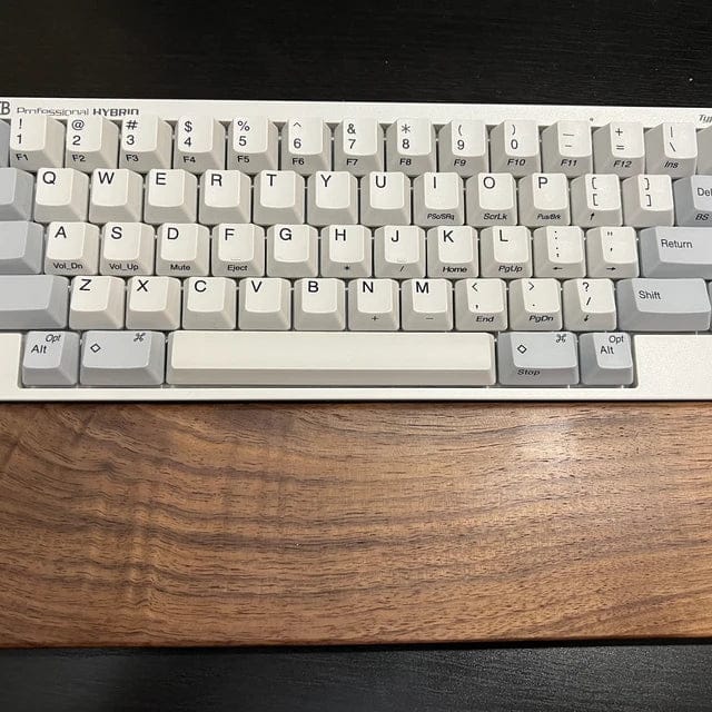 Customer photo review of American Black Walnut Keyboard Palm Rest