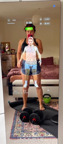 Customer photo review of MAGIC AI: Fitness Smart Mirror