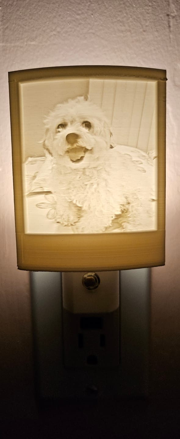 Customer photo review of Memory Frame™ Personalized Night Light