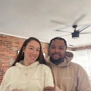 Customer photo review of Custom Embroidered Roman Numeral Hoodie