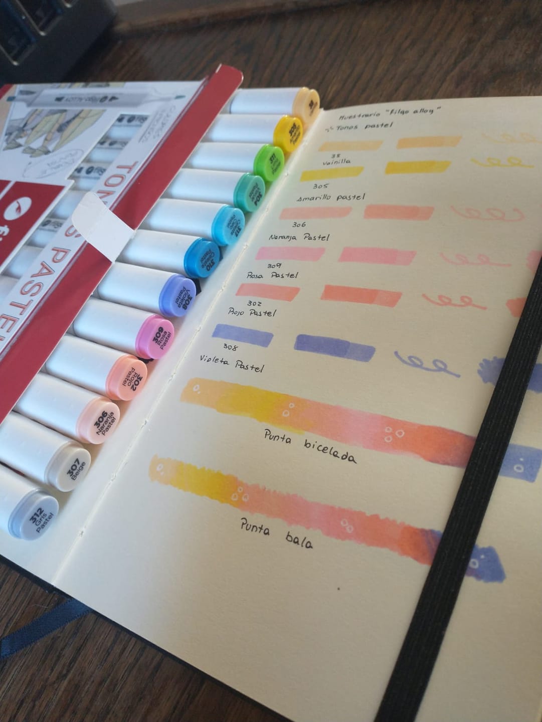 Customer photo review of Filgo Alloy - Set 12 Marcadores al Alcohol Tonos Pastel