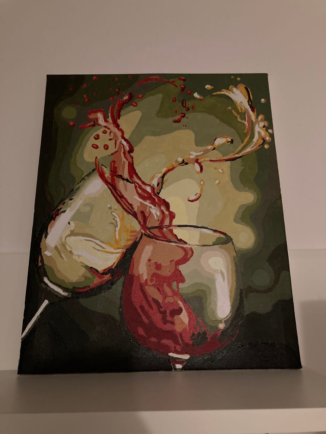 Customer photo review of Malen nach Zahlen - Weingläser