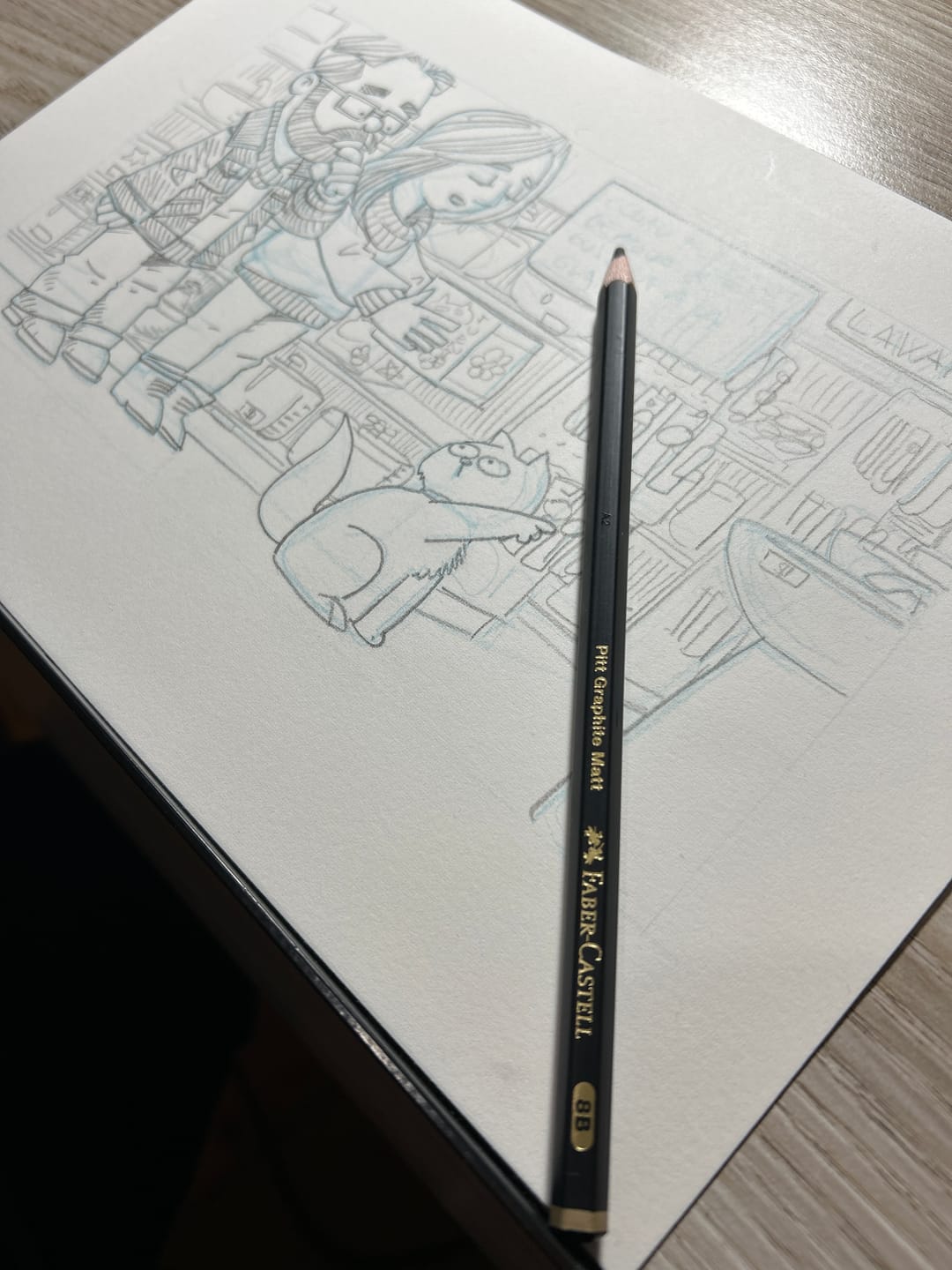 Customer photo review of Faber Castell Pitt - Lápiz Grafito Mate Graphite Matt