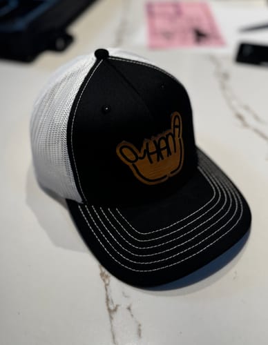 Customer photo review of [6 Pack] 112 Style Leather Patch Trucker Hat