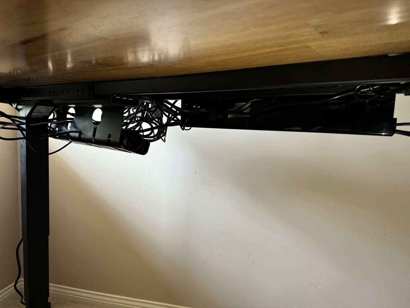 Customer photo review of Under Desk Cable Tray