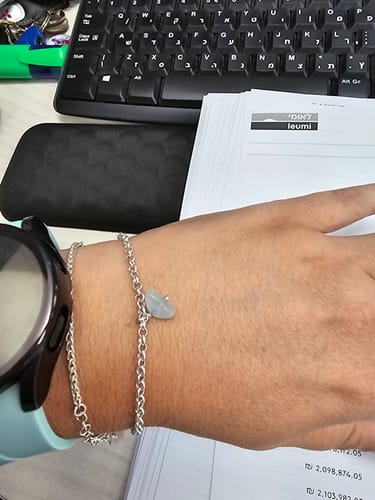 Customer photo review of צמיד אבן חודש לידה | Ashley