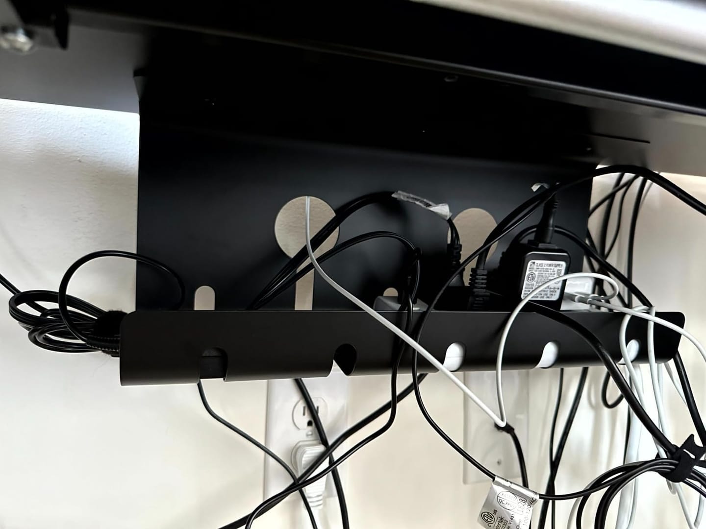Customer photo review of Under Desk Cable Tray
