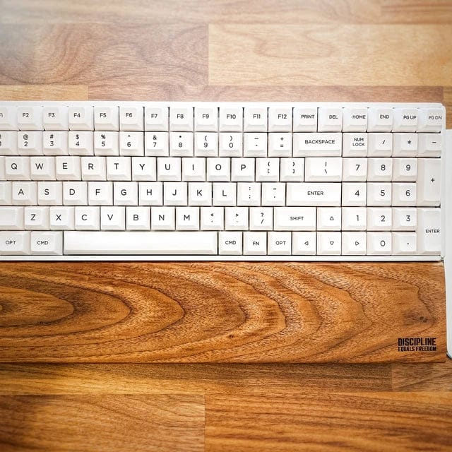 Customer photo review of American Black Walnut Keyboard Palm Rest