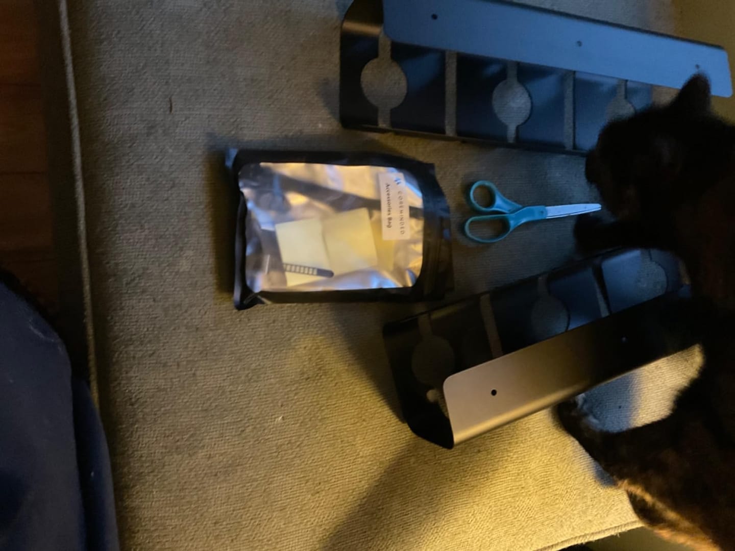 Customer photo review of Under Desk Cable Tray