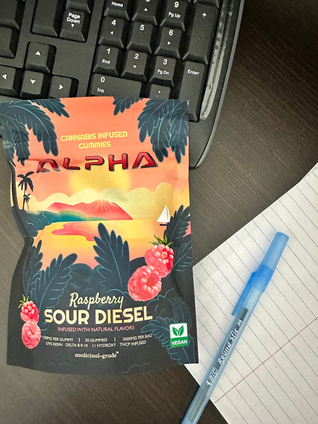 Customer photo review of 2x 3000mg Raspberry + Strawberry Lemonade THC Blend Vegan 60 Gummies 6000mg