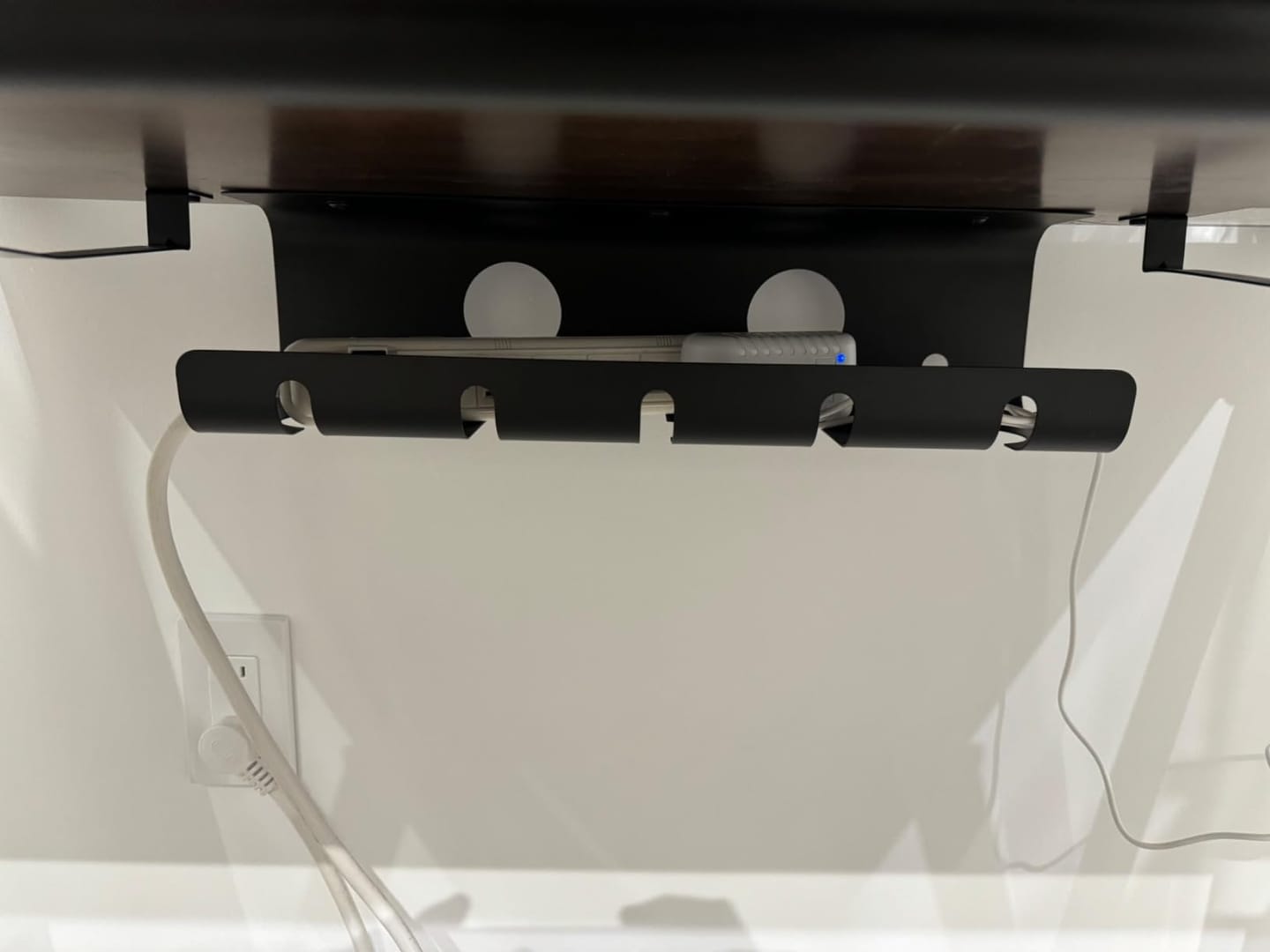Customer photo review of Under Desk Cable Tray