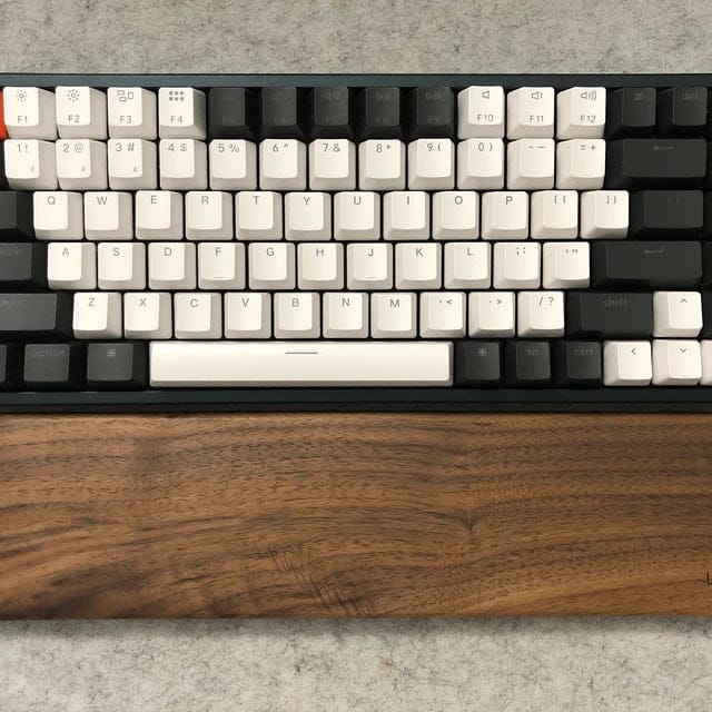 Customer photo review of American Black Walnut Keyboard Palm Rest