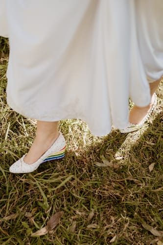 Customer photo review of Rainbow Cake Wedges 2.5"