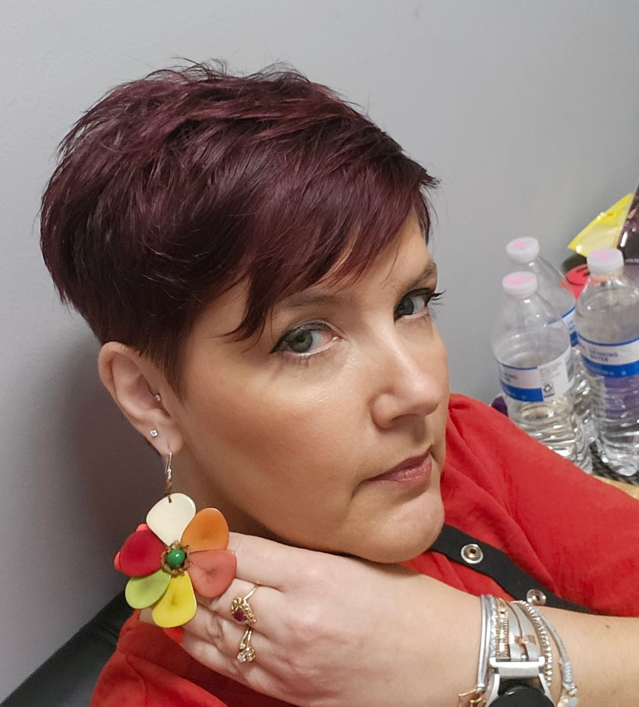 Customer photo review of Rosalia Earrings