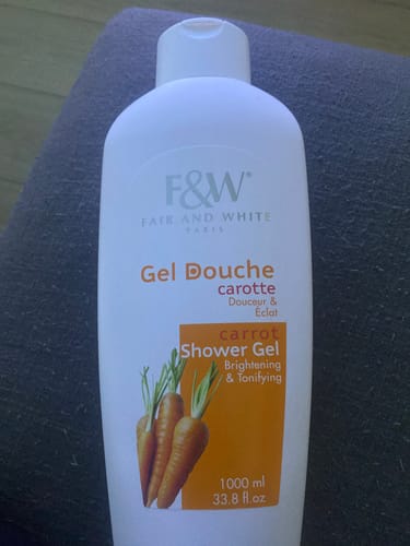 Customer photo review of Fair and White Original Carrot Shower Gel 1000ml