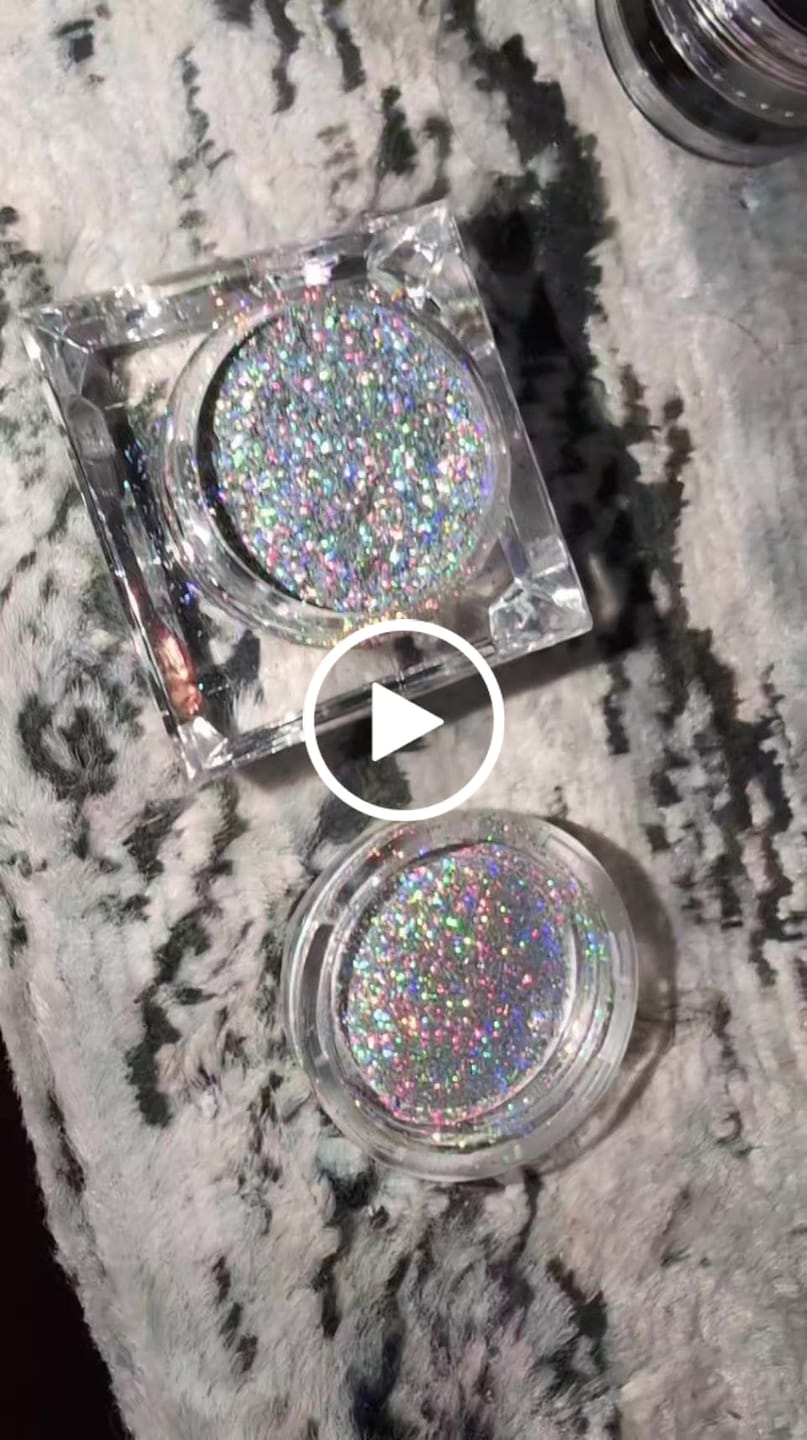 Customer video review of Holographic glitter pigment