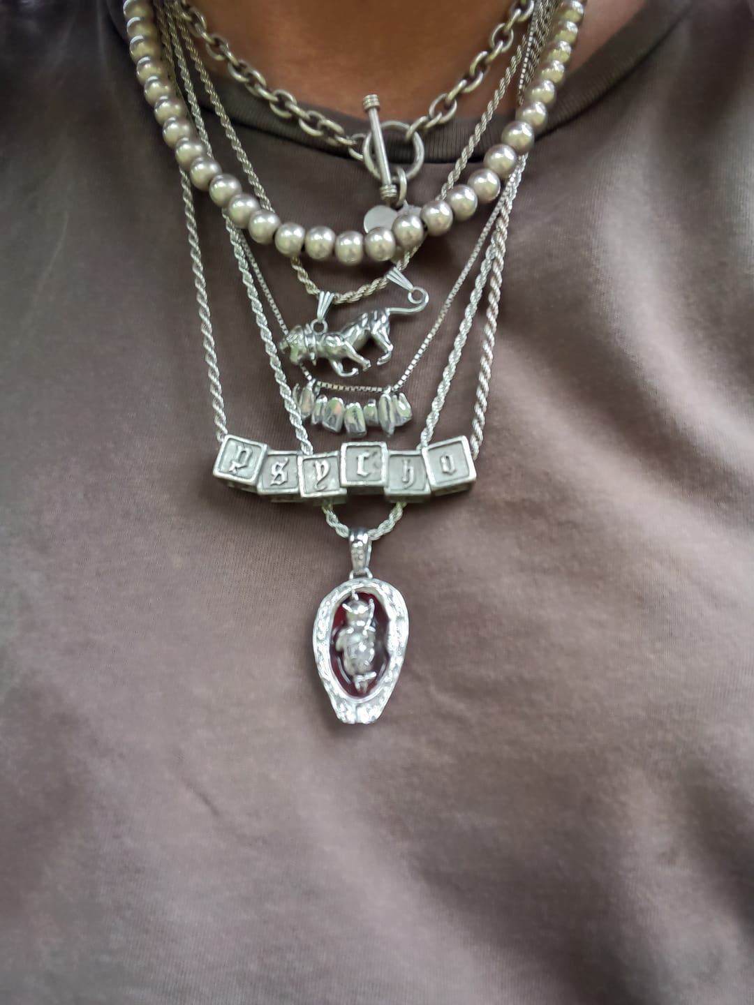 Customer photo review of DEVIL EMBRYO PENDANT