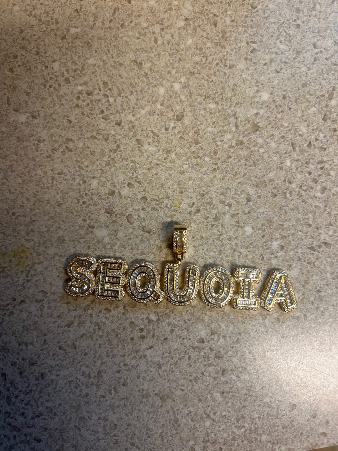 Customer photo review of SASSY CUSTOM NECKLACE