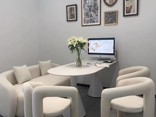 Customer photo review of Minimalist Sofa Set with Accent Chair and Coffee Table