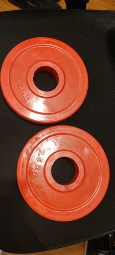 Customer photo review of Par Discos Fraccionados IRONSIDE PU 2,5 KG