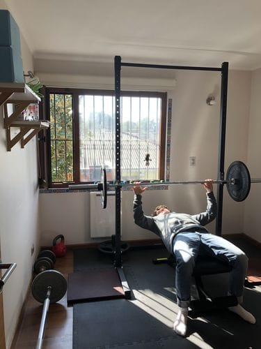 Customer photo review of Squat Rack IRONSIDE